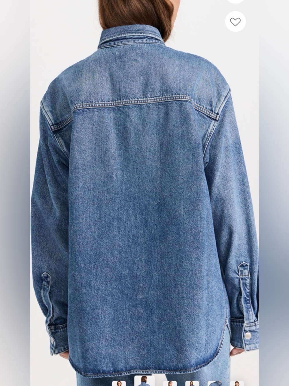 NWT AGOLDE Camryn Denim Shirt Jacket - Picture 2 of 11